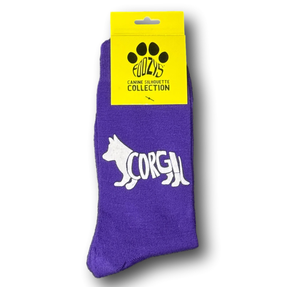 3/$18 Corgi Dogs Funny Novelty Crew Socks - NWT